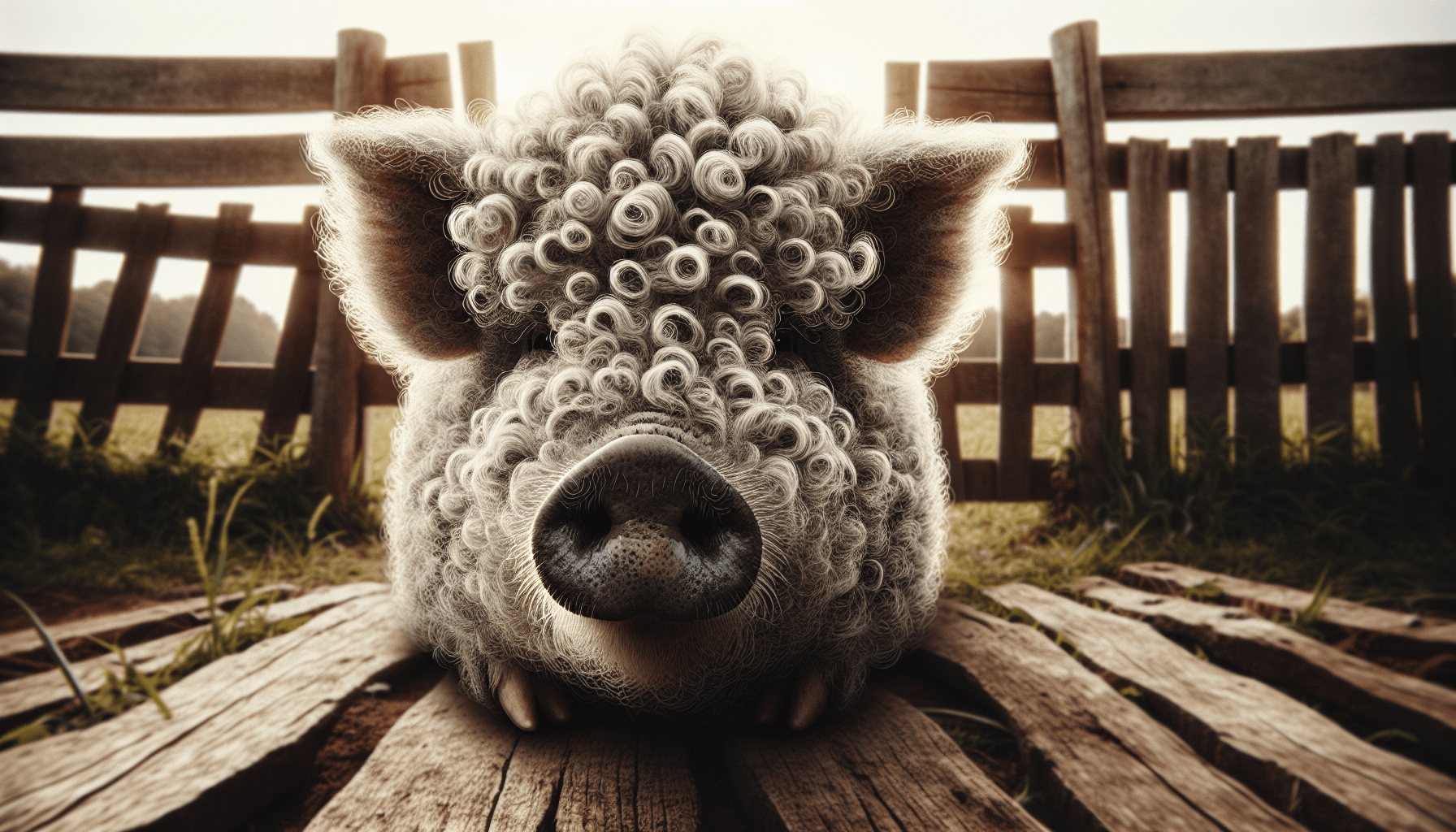 The Curious Case Of Curly Haired Pigs